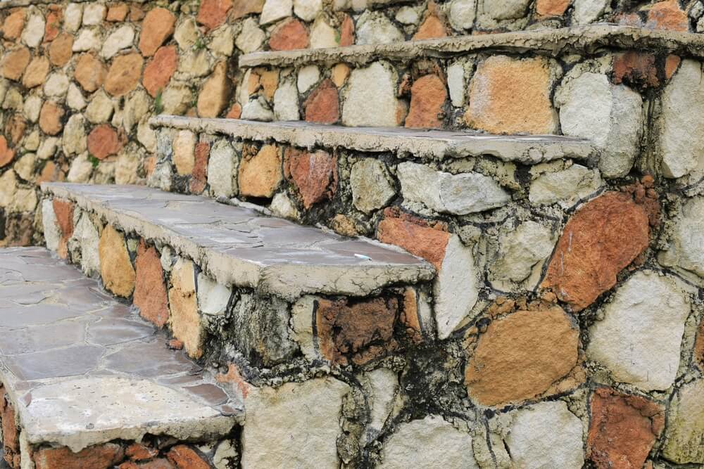 stairs in a retaining wall