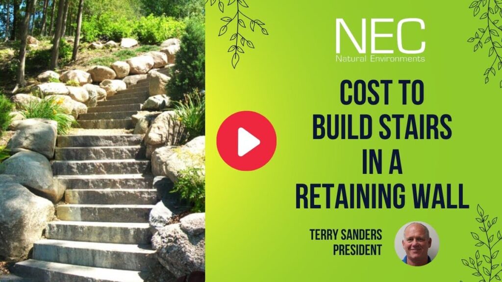 stairs in a retaining wall