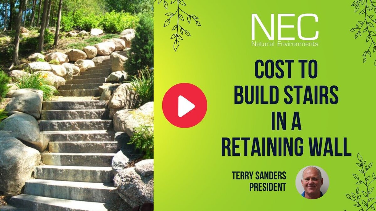 stairs in a retaining wall