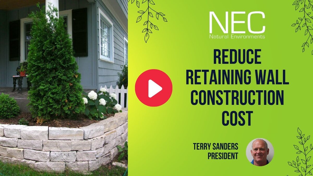 reduced costs in retaining wall construction